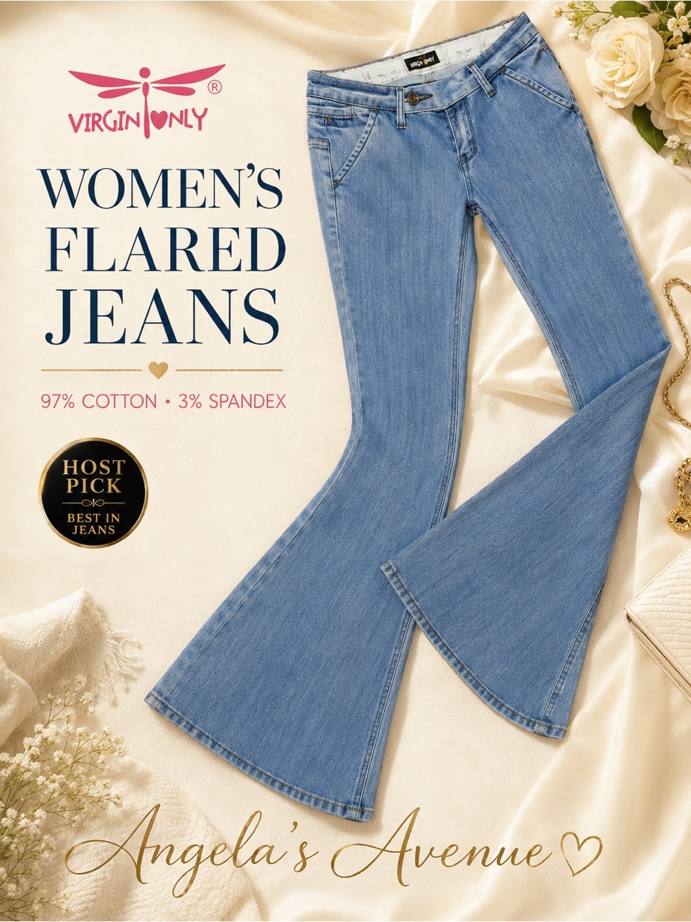 VIRGIN ONLY Women’s FLARED JEANS 🎉HOST PICK🎉 NEW